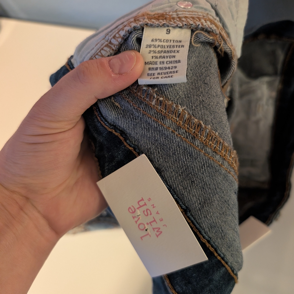 Women's Blue Denim Festival Shorts - Picture 4 of 5